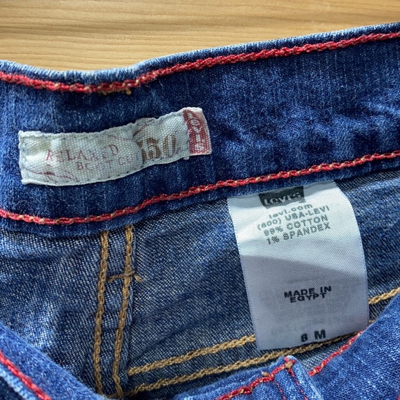 Levi Retro Reworked Denim Shorts Size 8/M - Picture 2 of 4